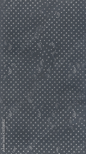 Seamless tonal ornamental fine detailed pattern, dark tonal monochromatic tileable background texture for wallpaper, textile, packaging and interior surface design, high resolution repeating... v26