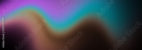 Abstract banner purple gradient background colors with noise effect Wallpaper Grainy noisy textured blurry texture Digital noise gradient. Nostalgia, vintage 70s, 80s style. Abstract lo-fi background.