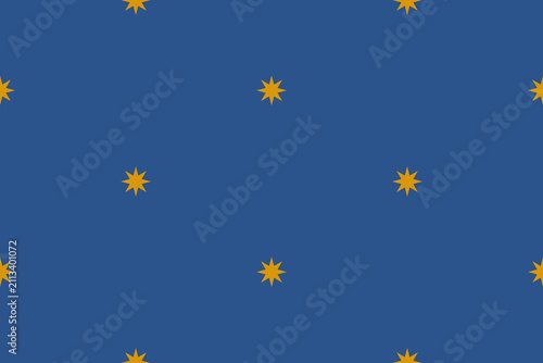 Vector vintage seamless pattern of stars. Vector Asian pattern of star in celestial retro style.