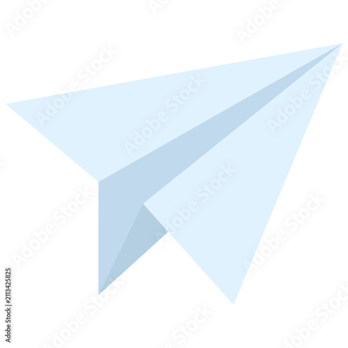 Paper Airplane Flying Illustration