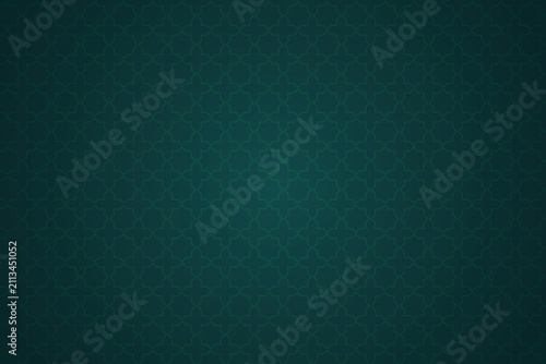 Abstract dark teal green background with subtle traditional geometric pattern