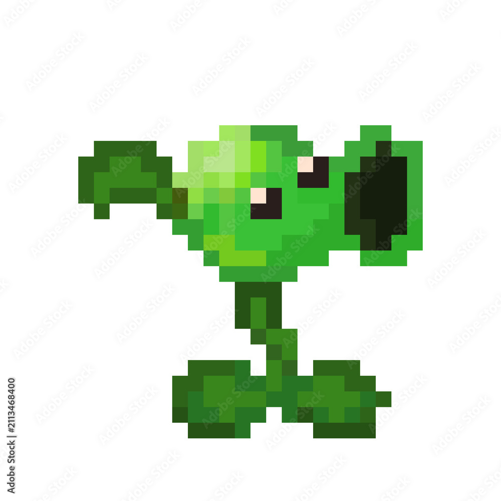 Obraz premium Pixel Peashooter