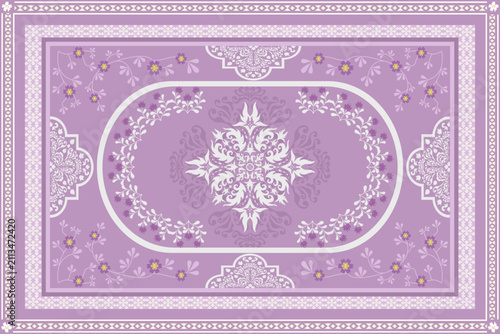 pink lace Vintage Persian carpet for decoration home decor Persian rug carpet textile design 