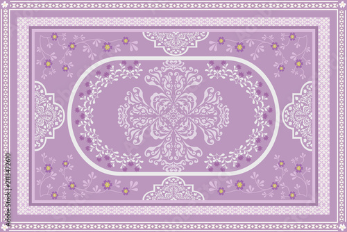 pink floral Vintage Persian carpet for decoration home decor Persian rug carpet textile design 
