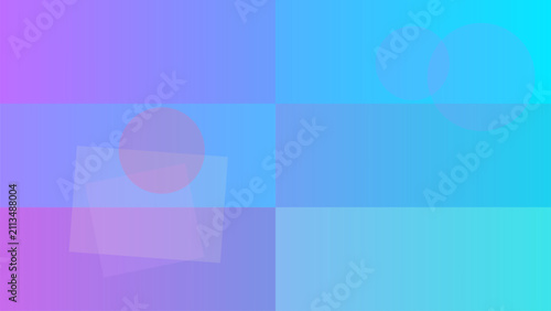 Abstract Gradient Background with Semi-Transparent Geometric Shapes and Circle