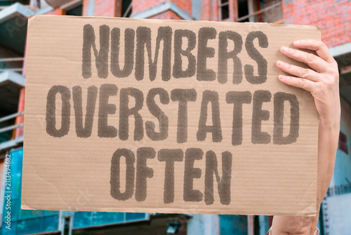 фотографія "Numbers Overstated Often" Many people overestimate the scale of migration