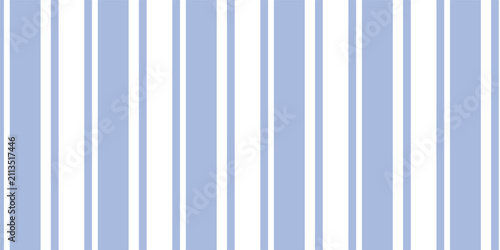 Obraz na plátně Courage Ticking Stripe, a seamless vector pattern with traditional ticking stripe in periwinkle blue on a white background