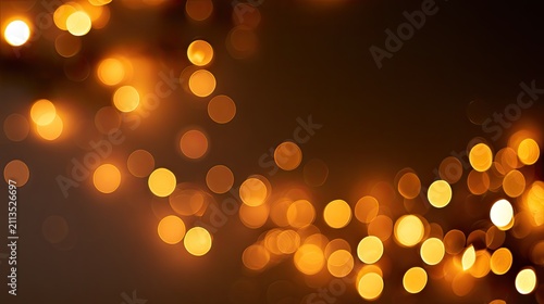 Soft focus warm glowing lights creating a dreamy, celebratory atmosphere
