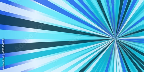 Foto Abstract background featuring blue rays emanating from a center position