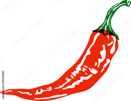 Фотография Hot chili pepper clipart