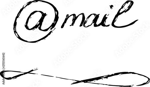 various graphic elements for the design, hand-drawn
