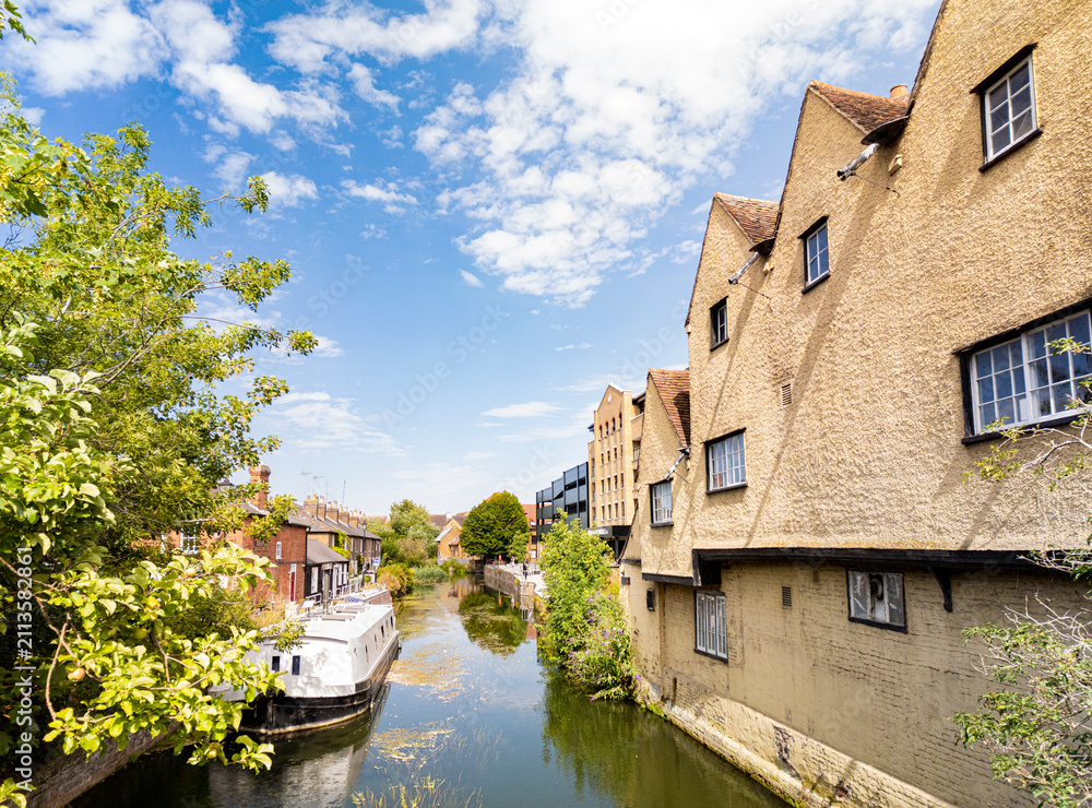 Obraz premium River Lea - Hertford, England