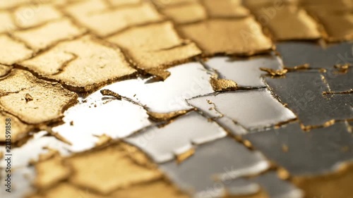 Golden Scales Texture Overlay - Abstract Shiny Surface Motion