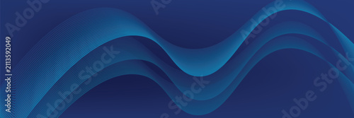 Fotografie Abstract blue background with flowing lines for futuristic concept
