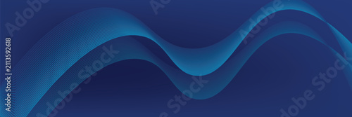 Фотография Abstract blue background with flowing lines for futuristic concept