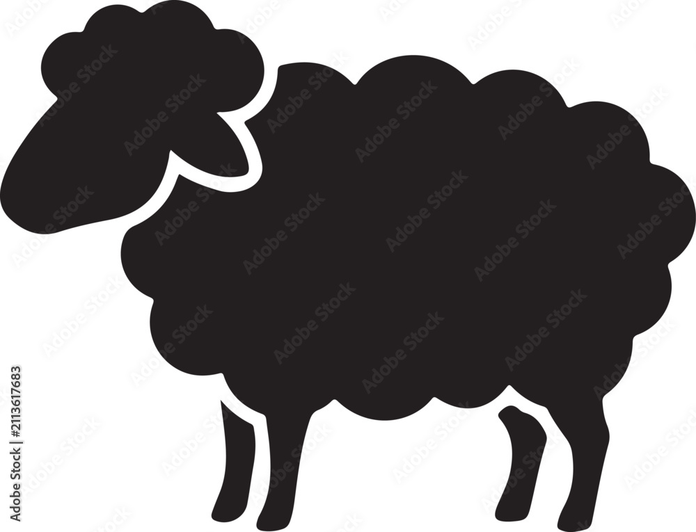 Obraz premium Minimalist black silhouette logo icon set featuring clean graphic shapes for professional business branding and design projects