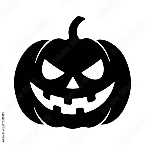 Scary Halloween Pumpkin Jack o Lantern Silhouette