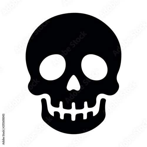 Human Skull Head Spooky Silhouette