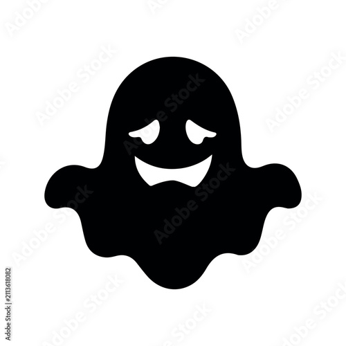 Cute and Spooky Halloween Ghost Silhouette
