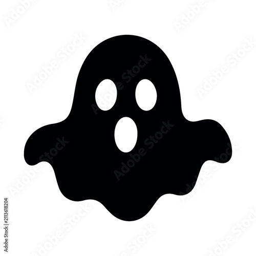 Cute and Spooky Halloween Ghost Silhouette