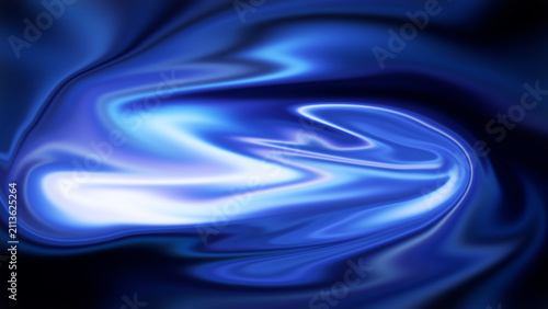 Cuadro en lienzo Mesmerizing blue liquid swirl abstract background, showcasing a smooth, flowing