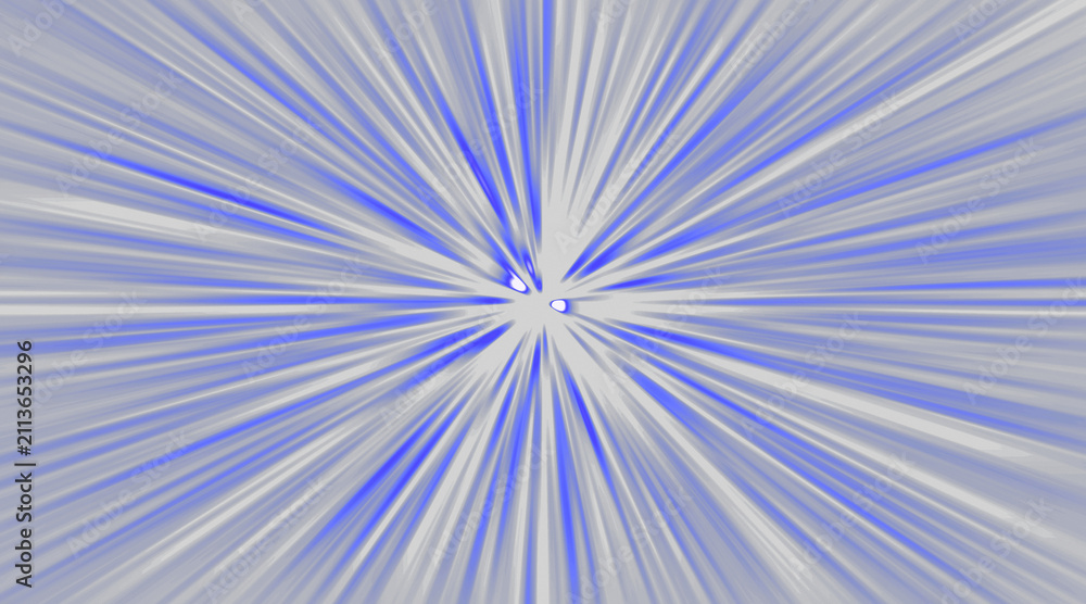 Obraz premium Abstract blue speed lines radial background zoom effect for motion and energy concepts isolated on transparent background