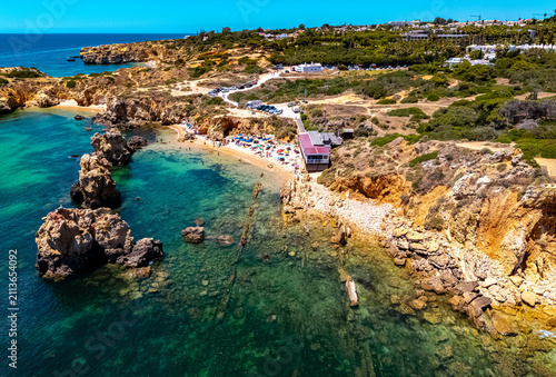Arrifes beach in Albufeira, Algarve, Portugal