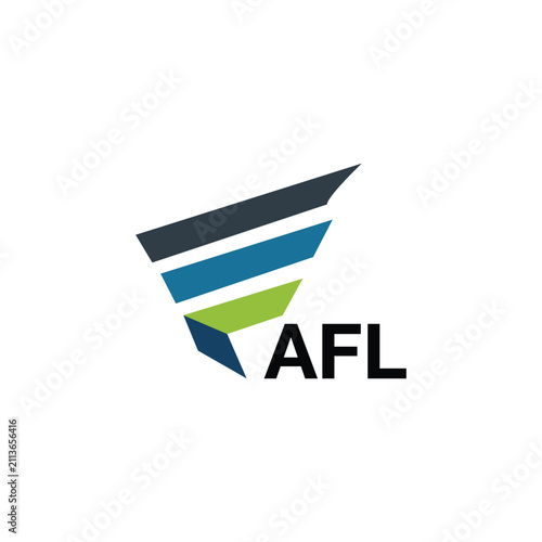 AFL letter logo design on white background. Creative  modern AFL letter logo design. Vector design.