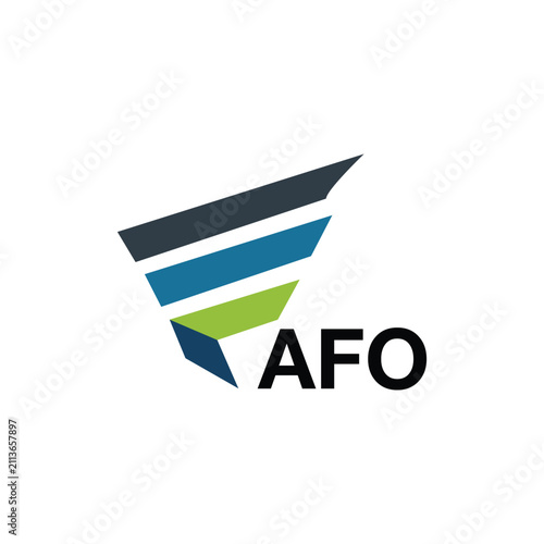 AFO letter logo design on white background. Creative  modern AFO letter logo design. Vector design.