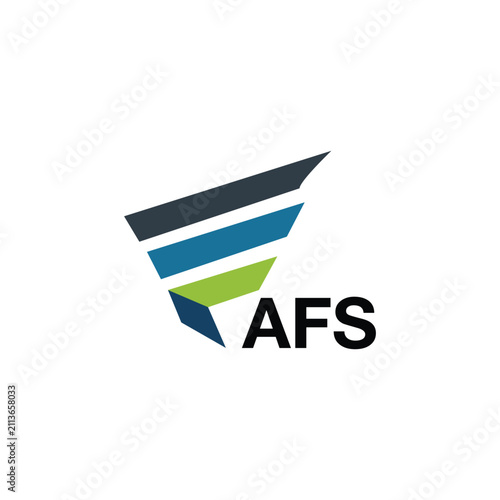 AFS letter logo design on white background. Creative  modern AFS letter logo design. Vector design.
