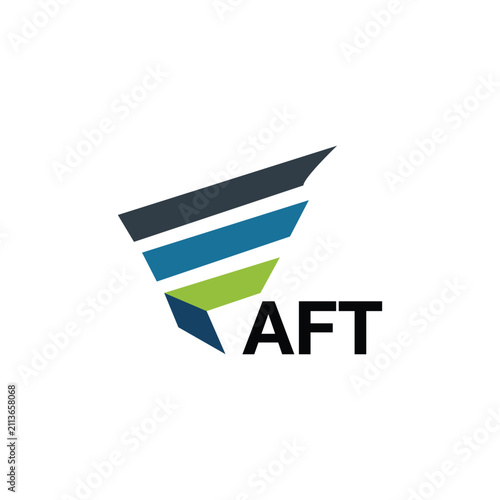 AFT letter logo design on white background. Creative  modern AFT letter logo design. Vector design.