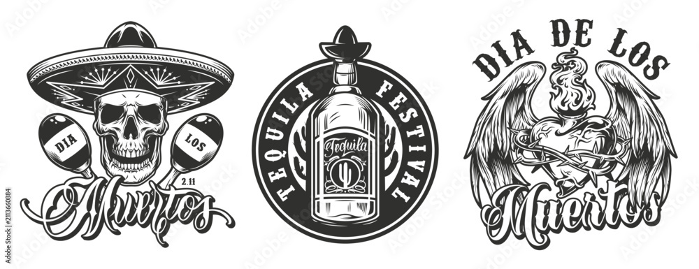 Obraz premium Dia de Los Muertos Tequila