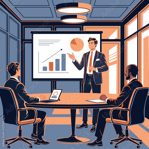 Startup Founder Presenting to Investors