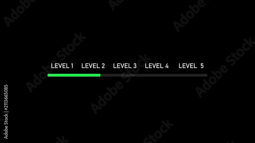Level up with progress loading bar