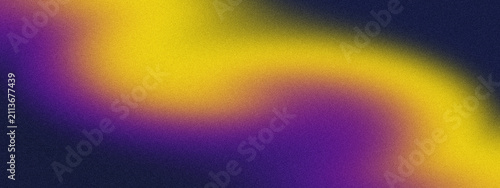 Fotografie grainy Vibrant purple and yellow gradient swirl background texture with orange h
