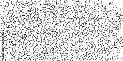 Obraz na płótnie Imagined surface decay shown through fragmentation