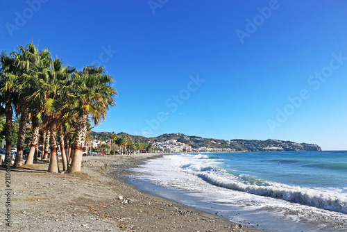 La Herradura beach in Andalucia, Spain	
