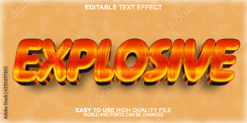 Bild auf Leinwand Explosive Blast Firepower Destruction Impact Vector Fully Editable Smart Object