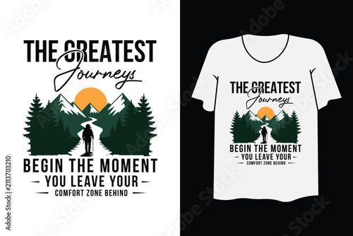 Adventure Lifestyle Hiking Camping T-Shirt Design