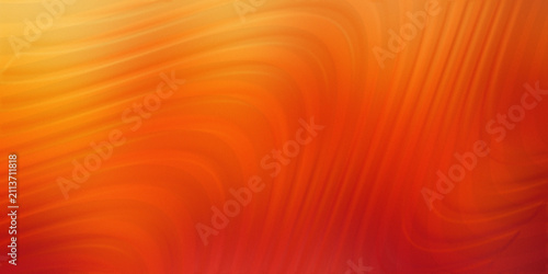 Canvastavla Abstract smooth orange background with wavy liquid flowing light curves