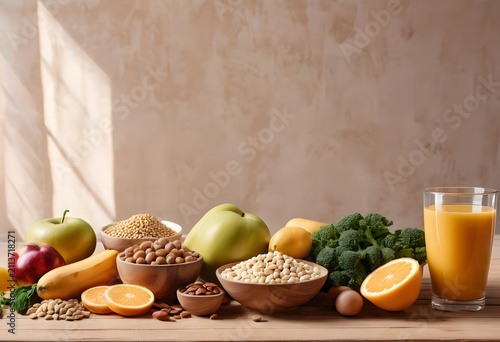 Vitamin D rich foods arrang...