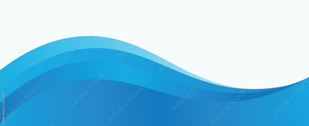 Fototapeta premium Modern blue background. Graphic design pattern background template with dynamic wave shapes. eps 10