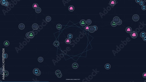 Dynamic Mesh Network Connectivity Visualization