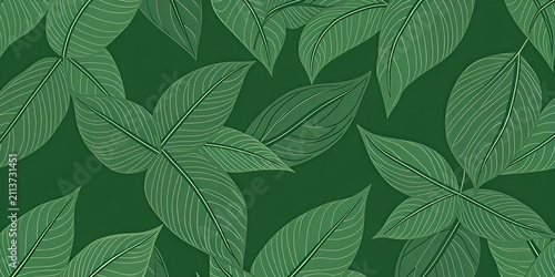 seamless pattern with leaves