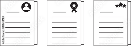 Document File Icons Set Collection, Modern Office Paper, PDF, Text, Report and Folder Vector Pack