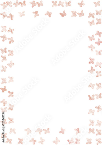 Confetti butterfly frame border transparent png cute spring for party celebration invitation greeting card