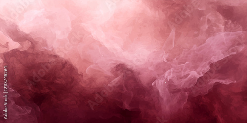 Fotografie Crimson Nebula Abstract, a breathtaking visual symphony of swirling crimson and roseate clouds, evokes a sense of cosmic wonder and ethereal beauty