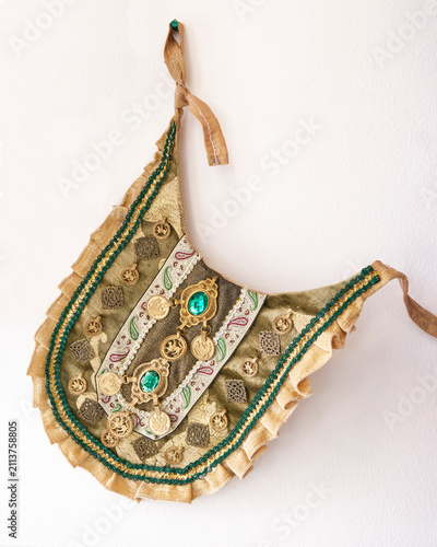 Traditional Tatar Women Breast Decoration Izu with Coins