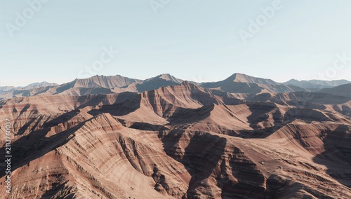 Mountains View in a Desert Landscape During Daylight