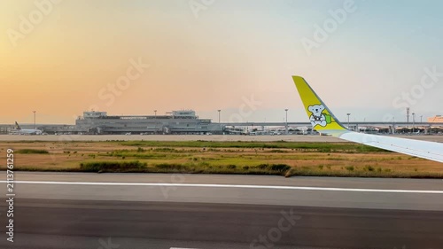 Airplane Wing Views During Flight and Airport Operations